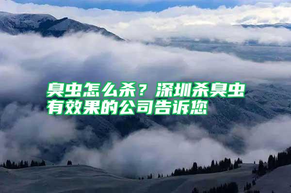 臭蟲怎么殺？深圳殺臭蟲有效果的公司告訴您