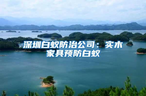 深圳白蟻防治公司:實木家具預防白蟻