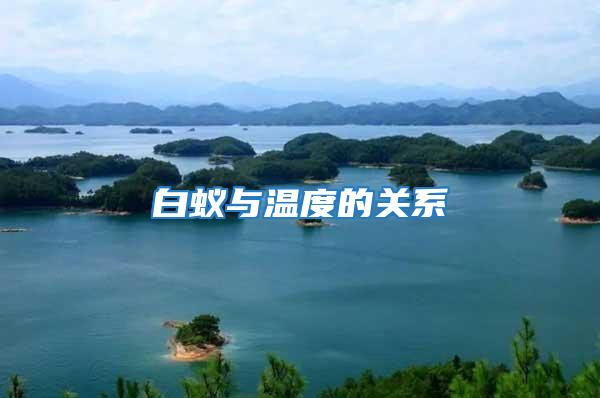 白蟻與溫度的關系